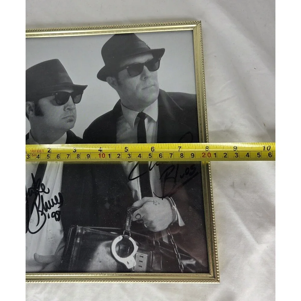 The Blues Brothers Framed 8x10 Photo Facsimile Autograph Jake Elwood Wall Decor